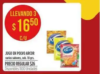 Supermercados Vea Jugo En Polvo Arcor 18grs oferta
