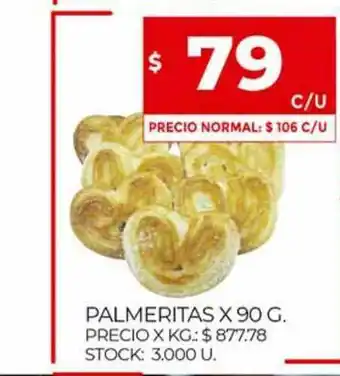 Supermercados DIA Palmeritas x 90g oferta