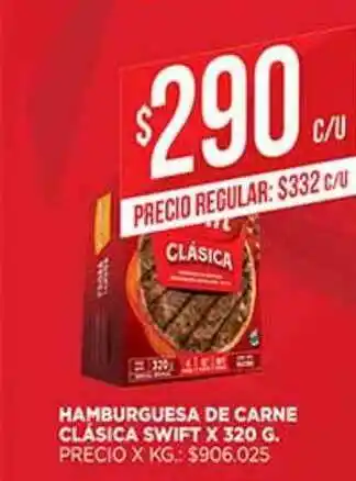 Supermercados DIA Hamburguesa De Carne Clásica Swift x 320g oferta