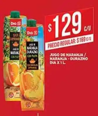 Supermercados DIA Jugo De Naranja - Durazno Dia x 1l oferta