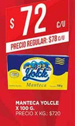 Supermercados DIA Manteca Yolcle x 100g oferta