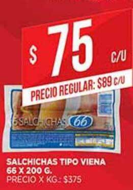 Supermercados DIA Salchichas Tipo Viena 66 x 200g oferta