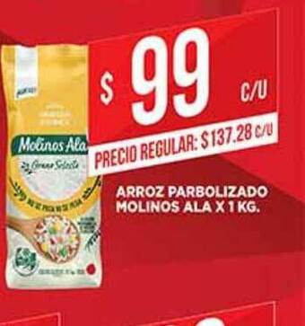 Supermercados DIA Arroz Parbolizado Molinos Ala x 1kg oferta