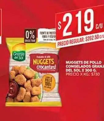 Supermercados DIA Nuggets De Pollo Congelados Granja Del Sol x 300g oferta