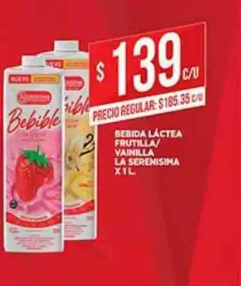 Supermercados DIA Bebida Láctea Frutilla Vainilla La Serenisima x 1l oferta