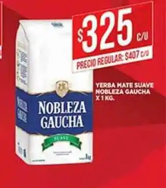 Supermercados DIA Yerba Mate Suave Nobleza Gaucha x 1kg oferta