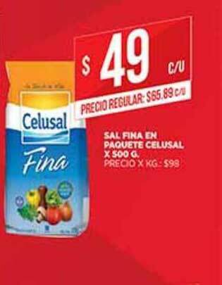 Supermercados DIA Sal Fina En Paquete Celusal 500g oferta