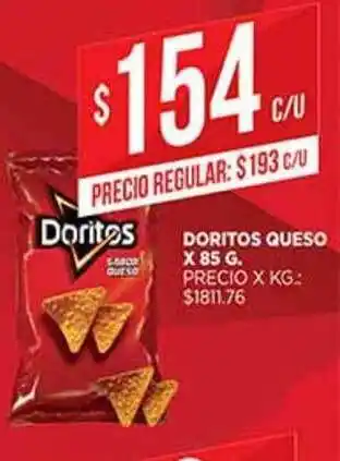 Supermercados DIA Doritos Queso x 85g oferta