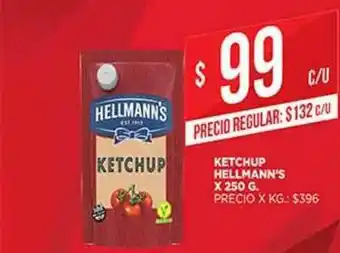 Supermercados DIA Ketchup Hellmann's x 250g oferta