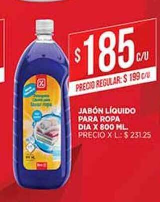 Supermercados DIA Jabón Líquido Para Ropa Dia x 800ml oferta