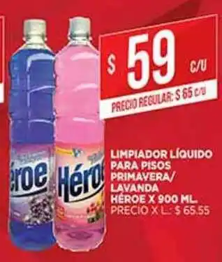 Supermercados DIA Limpiador Líquido Para Pisos Primavera Lavanda Héroe x 900ml oferta