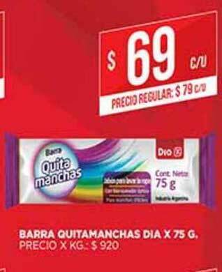 Supermercados DIA Barra Quitamanchas Dia x 75g oferta