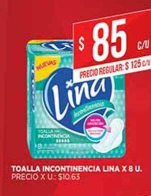 Supermercados DIA Toalla Incontinencia Lina x 8u oferta