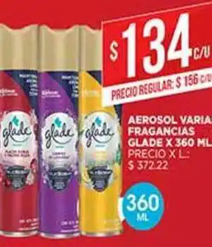 Supermercados DIA Aerosol Varias Fragancias Glade x 360 ml oferta