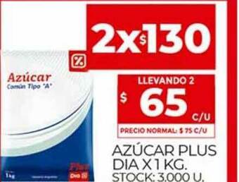 Supermercados DIA Azúcar Plus Dia x 1kg oferta