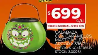 Supermercados DIA Calabaza Con Caramelos Masticables Arcor x 396g oferta