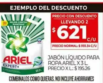 Supermercados DIA Jabón Líquido Para Ropa Ariel x 3l oferta