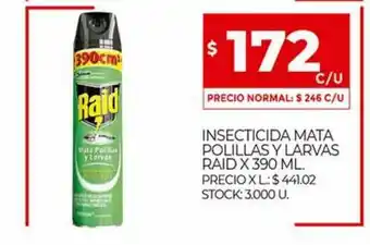 Supermercados DIA Insecticida Mata Polillas Y Larvas Raid x 390ml oferta