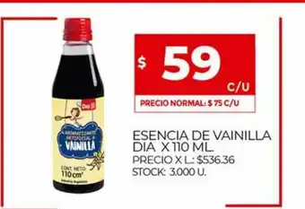 Supermercados DIA Esencia De Vainilla Dia x 110ml oferta