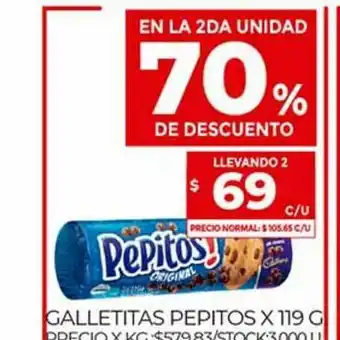 Supermercados DIA Galletitas Pepitos x 119g oferta