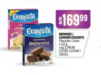 Makro Brownies Lemonies Exquisita x 425g oferta