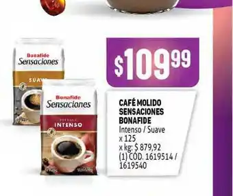 Makro Café Molido Sensaciones Bonafide x 125 oferta