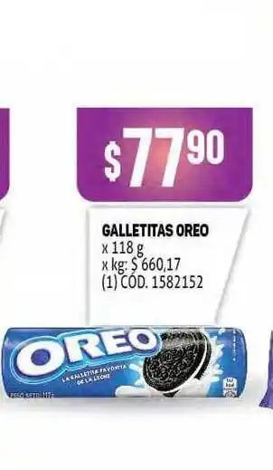 Makro Galletitas Oreo x 118gr oferta