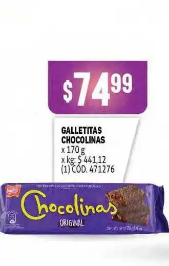 Makro Galletitas Chocolinas x 170gr oferta