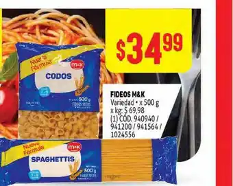 Makro Fideos M&k Nido x 500g oferta
