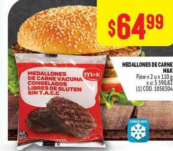 Makro Medallones De Carne M&k x 110g oferta