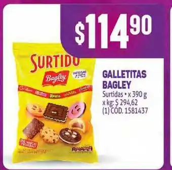 Makro Galletitas Bagley x 390g oferta