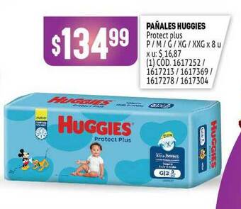 Makro Pañales Huggies Protect Plus oferta