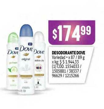 Makro Desodorante Dove oferta