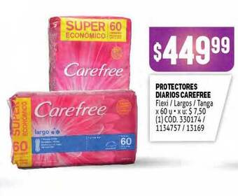 Makro Protectores Diarios Carefree x 60u oferta