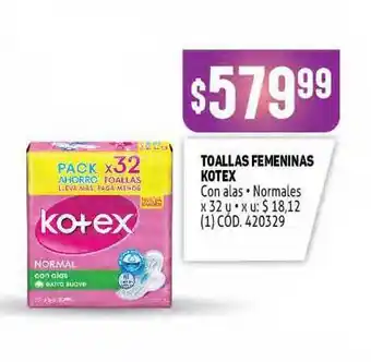 Makro Toallas Femeninas Kotex x 32g oferta