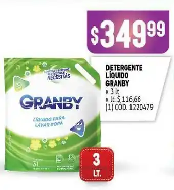 Makro Detergente Líquido Granby x 3lt oferta