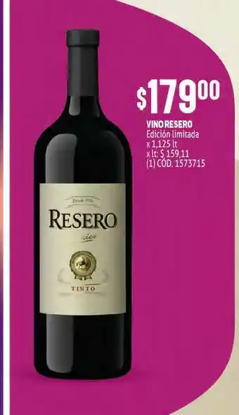 Makro Vino Resero Edicíon Limitada x 1,125lt oferta