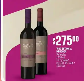 Makro Vino Estancia Mendoza x 750ml oferta