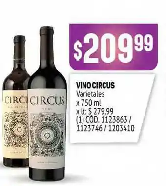 Makro Vino Circus x 750ml oferta