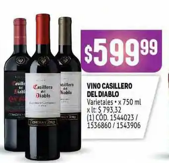 Makro Vino Casillero Del Diablo x 750ml oferta