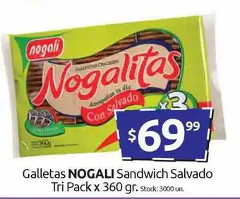 Cordiez Galletas Nogali Sandwich Salvado Tri Pack x 360gr oferta