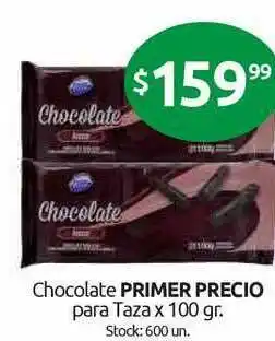 Cordiez Chocolate Primer Precio Para Taza x 100gr oferta