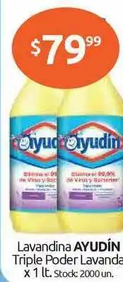 Cordiez Lavandina Ayudín Triple Poder Lavanda x 1lt oferta