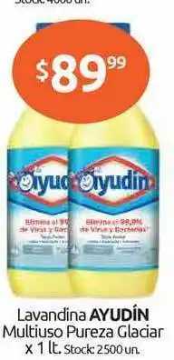Cordiez Lavandina Ayudín Multiuso Pureza Glaciar x 1lt oferta