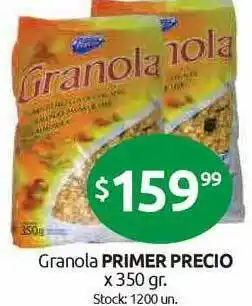 Cordiez Granola Primer Precio x 350gr oferta
