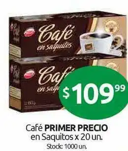 Cordiez Café Primer Precio En Saquitos x 20un oferta