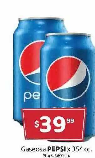 Cordiez Gaseosa Pepsi x 354cc oferta