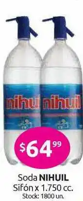 Cordiez Soda Nihuil Sifón x 1.750cc oferta