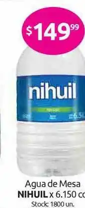 Cordiez Agua De Mesa Nihuil x 6.150cc oferta