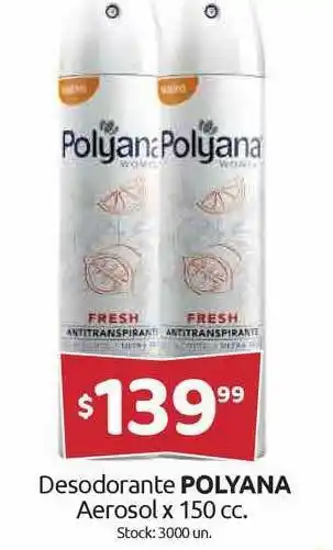 Cordiez Desodorante Polyana Aerosol x 150cc oferta